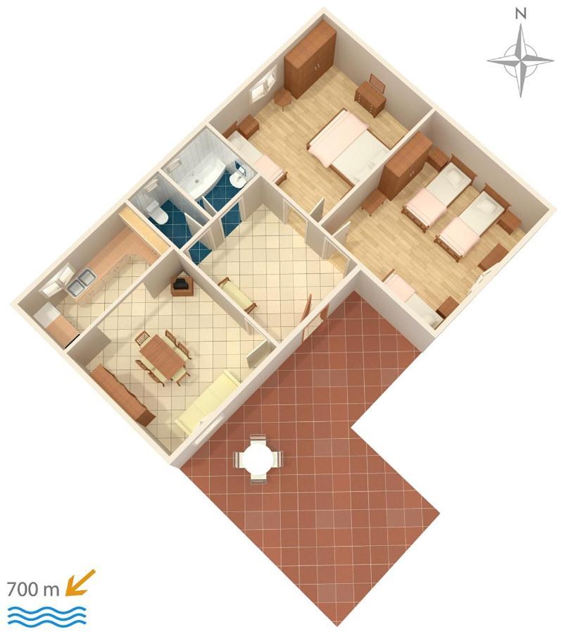 Apartment Biograd Na Moru 5899A المظهر الخارجي الصورة